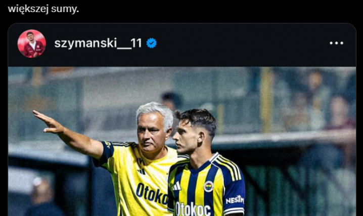 HIT! Fenerbahce ODRZUCIŁO 10 mln euro za Sebastiana Szymańskiego od...